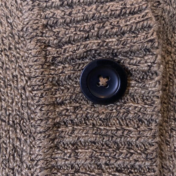 Karen Scott Women's Cardigan Sweater Medium Tan Button Front Acrylic/Polyester - Picture 6 of 9